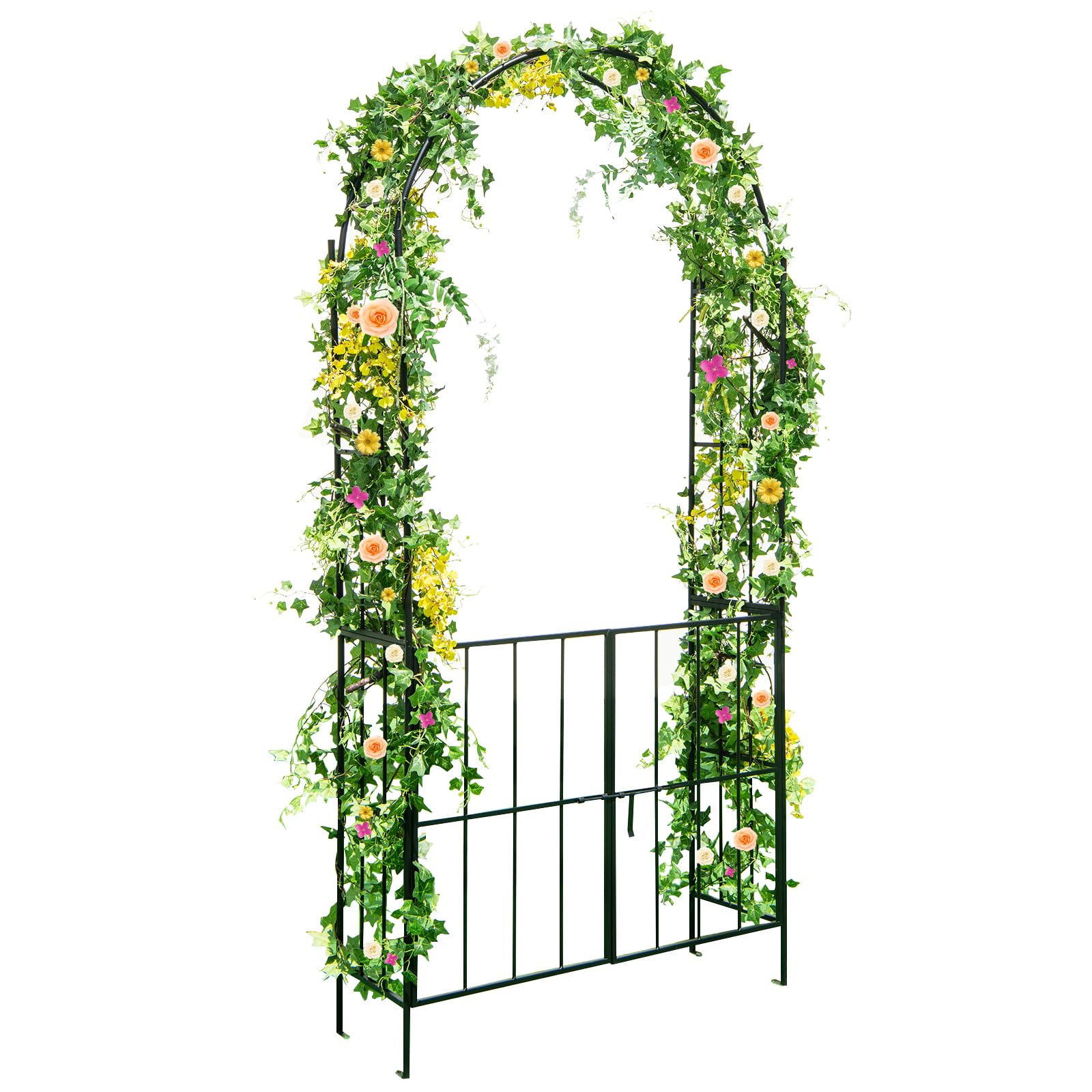 Tangkula 7.5Ft Garden Arbor with Gate